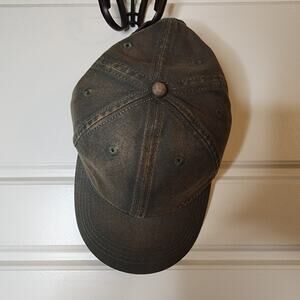 Cacuss Cap Mens Adjustable Back Grey/Green New with Tags Grunge Work Outdoors